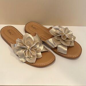 b.o.c. Women's Gold Floral Sandals
